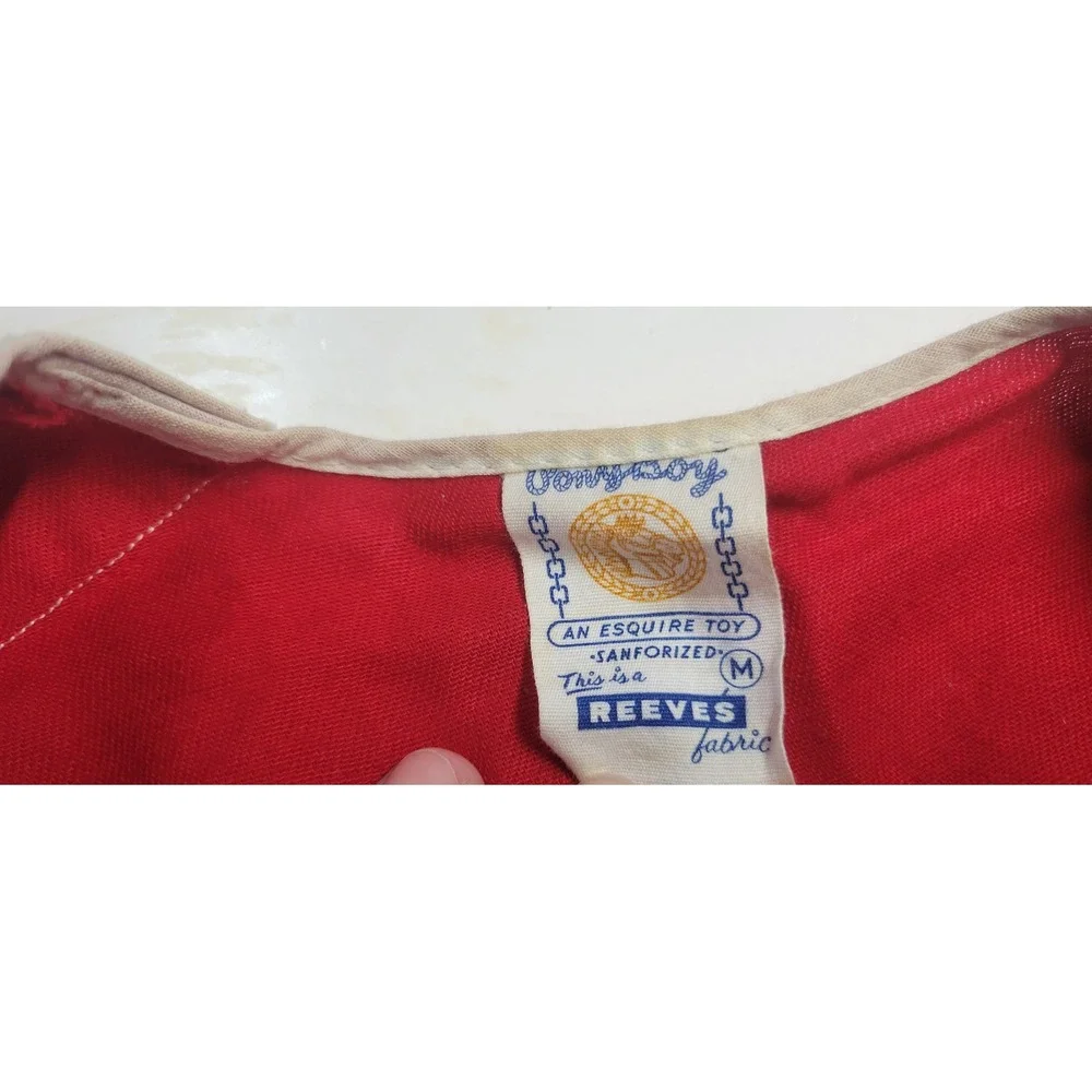 Vtg Pony‎ Boy 50s Kids Cowboy hat Vest skirt Western Outfit costume sz M Rare